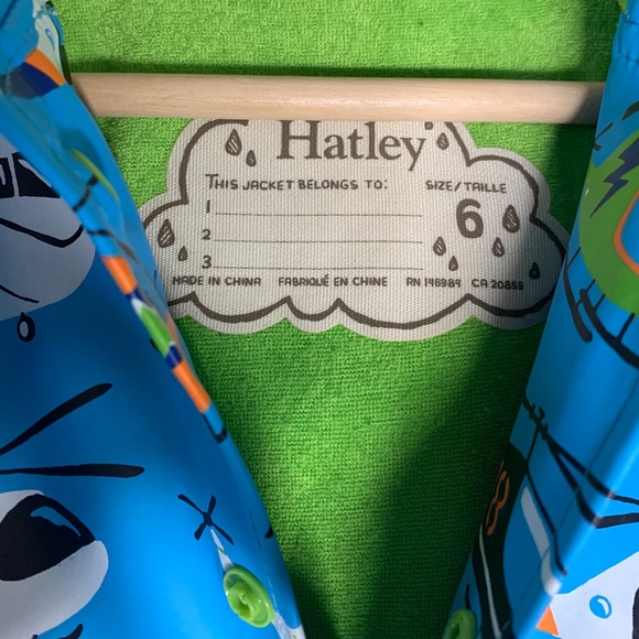 🔴 SOLD - Hatley Helicopter Raincoat Size 6 - Picture 11 of 12